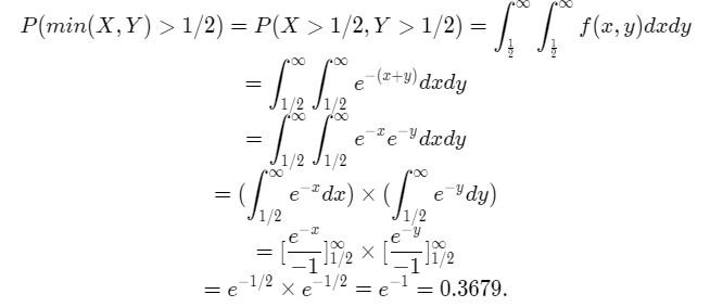 f(x,y)=e^-{x+y} Step 2